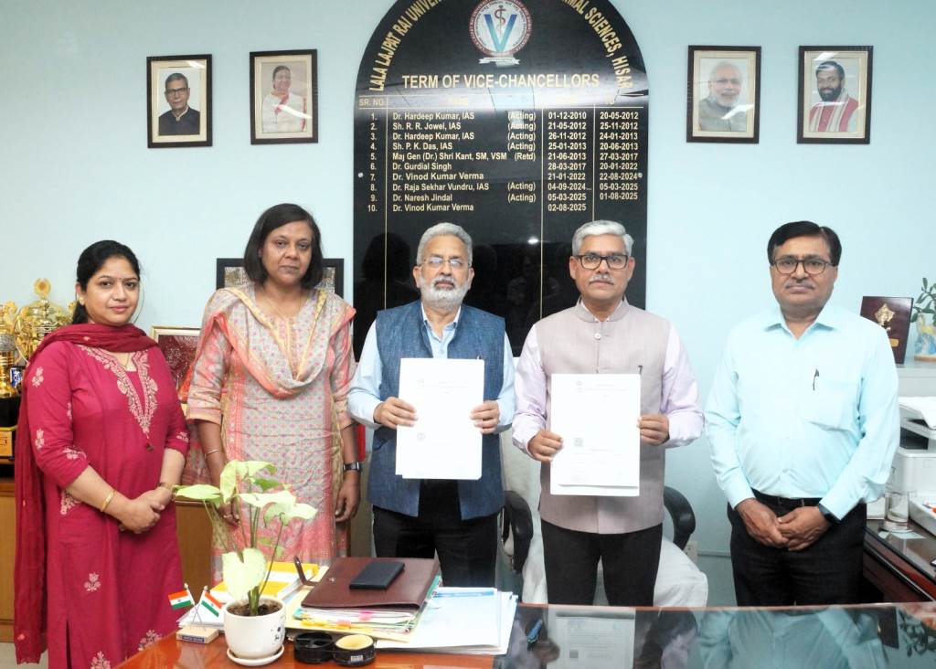 LUVAS Signs Memorandum of Understanding MoU with Agrinnovate India Limited